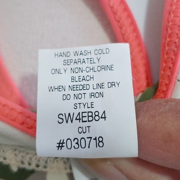 Sperry Women's Marina Corps Bikini Swimsuit Sz L Beach Vacation Resort Camo Fish - Picture 6 of 14